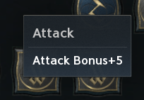 Gray Attack Bonus node. The text legend preserves labeled values, colors and source qualifications.